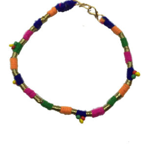 Multicoloured-beads-anklet