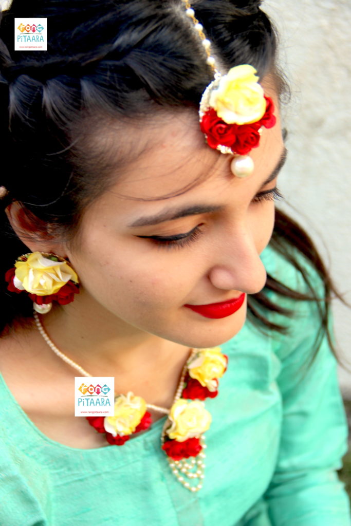 Yellow sale flower jewellery