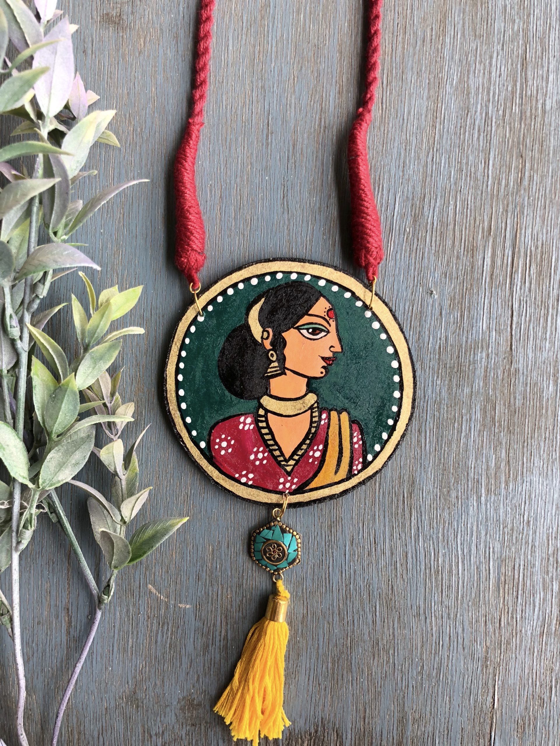 Hand Painted Necklace